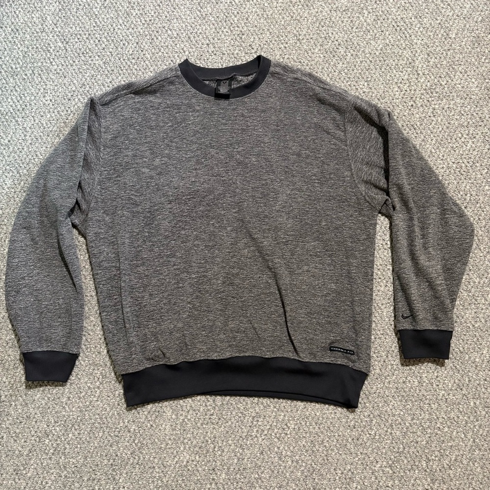 Nike Golf ThermaFit Sweatshirt Gray Size M